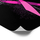 リボンバラ乳がん認識度生存者ウォーリ ポスター (角)