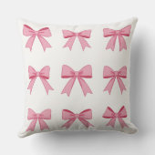 リボンパターン写真クッション枕 クッション (裏面)