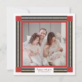 リボンフォトフレームHappy New Year Card シーズンカード (正面)