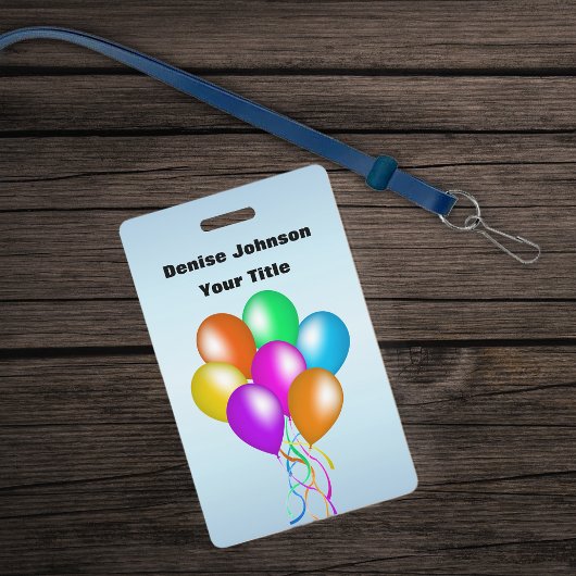 リボンブルーカラフルに一致するバルーンのクラスタ バッジ