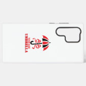 リボンボウデザインのエレガントなヴィンテージ傘 SAMSUNG GALAXYケース (裏面横)