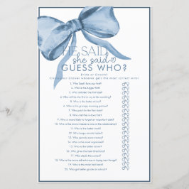 リボンボウブライダルシャワーゲーム