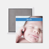 リボンマグネット（濃い青） マグネット (正面/裏面)