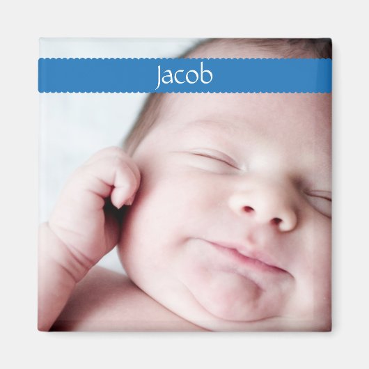 リボンマグネット（濃い青） マグネット (正面)