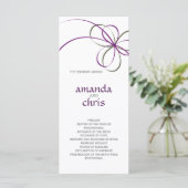 リボンモダン結婚式 プログラム (スタンド正面)