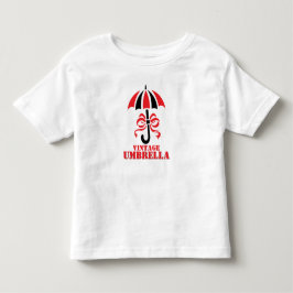 リボンリボンデザインのエレガントなヴィンテージ傘 トドラーTシャツ
