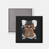 リボン世界ディスレクシア戦争とサラブレッド馬 マグネット (正面/裏面)