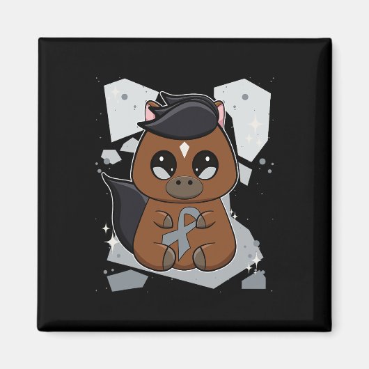 リボン世界ディスレクシア戦争とサラブレッド馬 マグネット (正面)