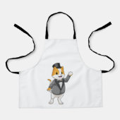 リボン付きのグルーミングとしての猫 エプロン (正面)