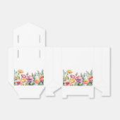 リボン付きのパーソナライズされた花のギフトボックス フェイバーボックス (折り畳みなし)