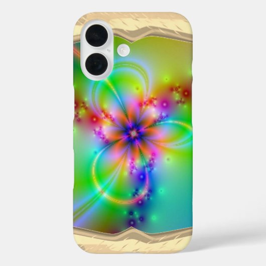 リボン付きカラフルフラワー Case-Mate iPhoneケース (裏面)