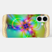 リボン付きカラフルフラワー Case-Mate iPhoneケース (裏面 (横))