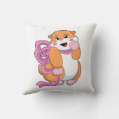 リボン付きハムスター クッション (裏面)