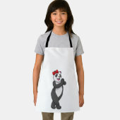リボン付きパンダ エプロン (インサイチュ)