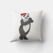 リボン付きパンダ クッション (裏面)