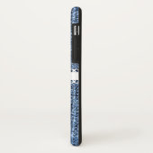 リボン付きブルーデニムルックiPhone Xケース Case-Mate iPhoneケース (裏面/左)