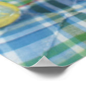 リボン付きマンチキンかわいらし子猫 ポスター (角)