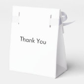 リボン付きミニお気に入りカスタム抱き枕ロゴと文字 フェイバーボックス (裏面サイド)