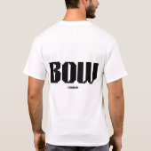 リボン付きユニセックスシャツ - 伝説のブランド Tシャツ (裏面)