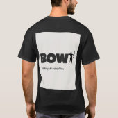 リボン付きユニセックスシャツ - 伝説のブランド Tシャツ (裏面)