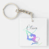 リボン付きリズム体操 キーホルダー (正面)