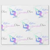 リボン付きリズム体操 ラッピングペーパー (フラット)