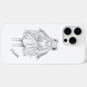 リボン付きロングヘアガール Case-Mate iPhoneケース (裏面 (横))