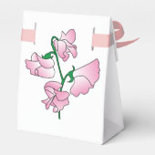 リボン付き甘いエンドウ豆&音楽テント フェイバーボックス (裏面サイド)