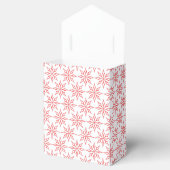 リボン付き赤い雪の上の箱 フェイバーボックス (オープン)