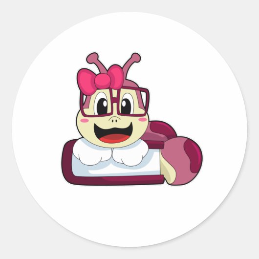 リボン付き軌跡 ラウンドシール (正面)