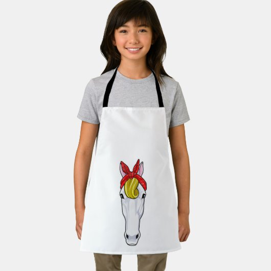 リボン付き馬 エプロン (インサイチュ)