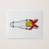 リボン付き馬 ジグソーパズル (横)