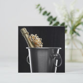 リボン付シャンパン招待状 招待状 (スタンド正面)