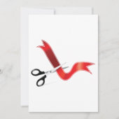 リボン切断 招待状 (正面)