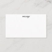 リボン包まれたありがとう 名刺 (裏面)