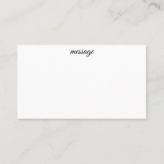 リボン包まれたありがとう 名刺 (裏面)