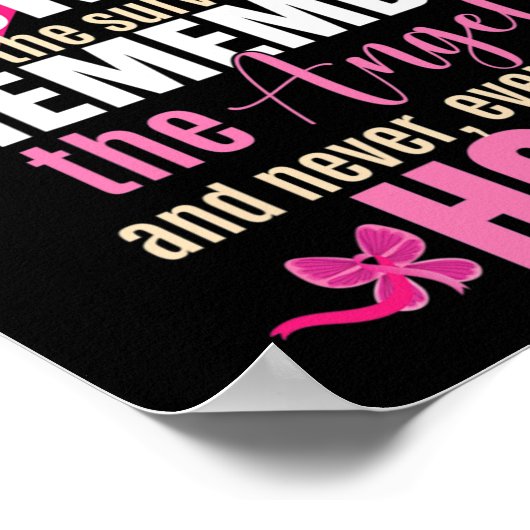 リボン型乳がん認識度 ポスター (角)