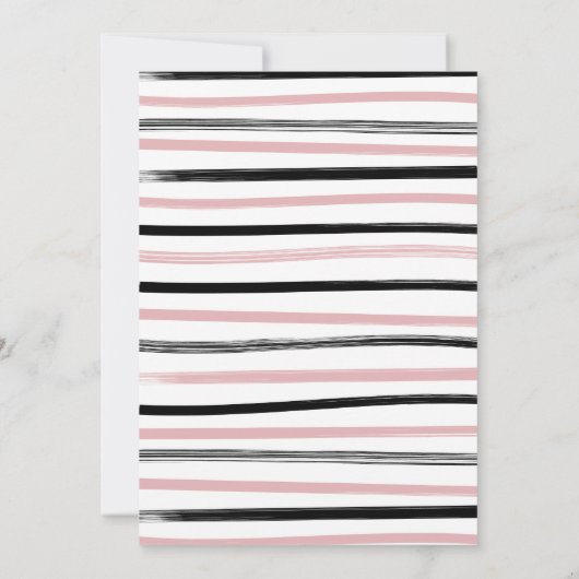 リボン弓ブライダルシャワーゲストビンゴの検索 招待状 (裏面)