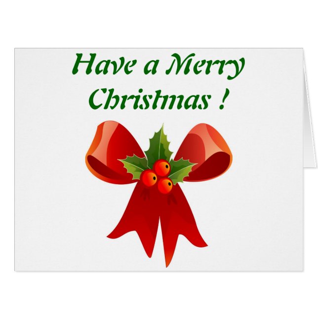 リボン弓「メリークリスマス」 (正面横)