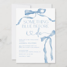 リボン弓 | 青と白のブライダルシャワー