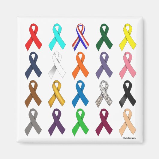 リボン数々のの マグネット (正面)