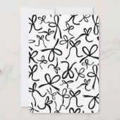 リボン枠エレガントブライダルシャワーカスタム 招待状 (裏面)