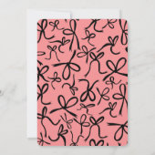 リボン枠エレガントブライダルシャワーカスタム 招待状 (裏面)