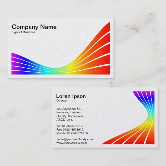 リボン波 – スペクトル 名刺 (正面/裏面)