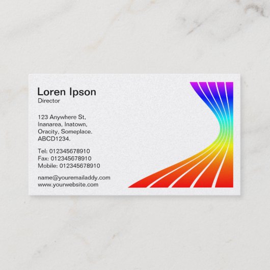 リボン波 – スペクトル 名刺 (裏面)