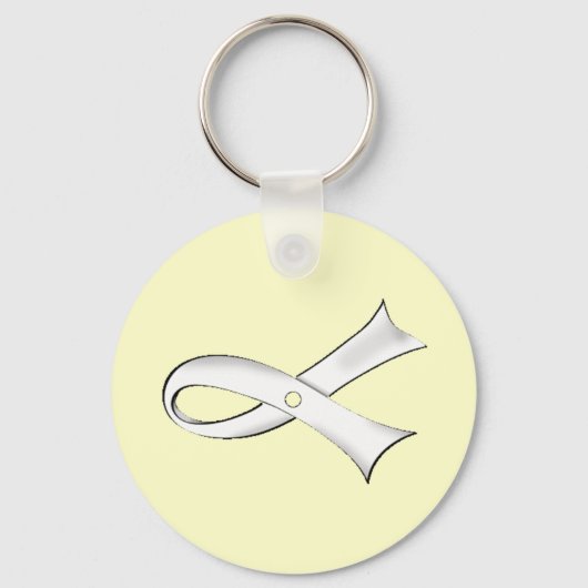 リボン澄んキーチェーン キーホルダー (正面)