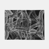 リボン状の曲線、ハイライト表示されたレリーフ、 浮き彫り ドアマット (正面)