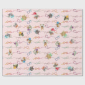 リボン猫(cat with ribbon/gato com fita) ラッピングペーパー (フラット)