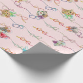 リボン猫(cat with ribbon/gato com fita) ラッピングペーパー (角)