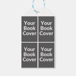 リボン穴付き4冊のブックブックマーク ギフトタグ